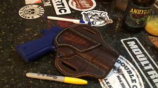 How to wet mold a leather holster for a 1911 [upl. by Nivalc]