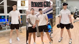 First Time at Sotogrande Hotel Davaos Fitness Gym  Chest Biceps and Back Workout [upl. by Ahsekal]