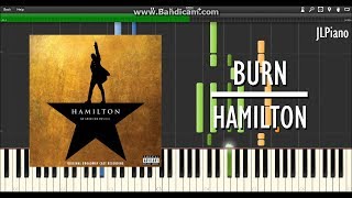 Burn From Hamilton  Phillipa Soo Synthesia Piano amp Vocal Cover SHEET MUSIC [upl. by Yenahteb247]