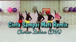 Cinta Sampai Mati Remix Line Dance  Choreo Zahra INA [upl. by Ades]