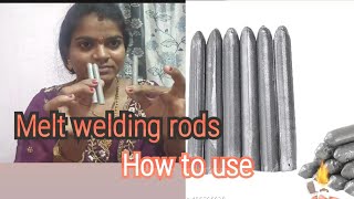 Melt welding rods how to use [upl. by Ecinerev523]