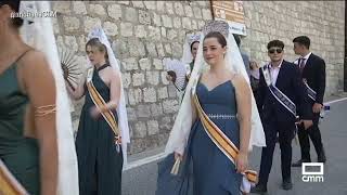 Desencajonada de novillos y procesión en Alcalá del Júcar  Albacete [upl. by Arraik789]