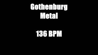 Gothenburg Metal 136 BPM Free Drum Track [upl. by Zedekiah413]