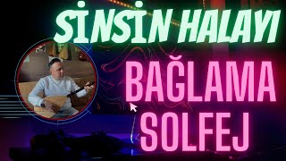 50 DERS  SİNSİN HALAYI BAĞLAMA SOLFEJ [upl. by Eudo]