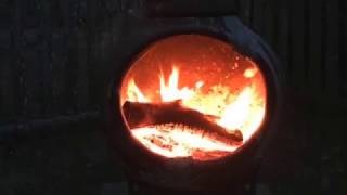 Repairing a broken Chiminea fire pot 3 [upl. by Terrye422]