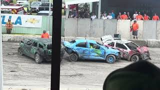 2024 Clinton county fair demolition derbyheat 2 [upl. by Neala276]