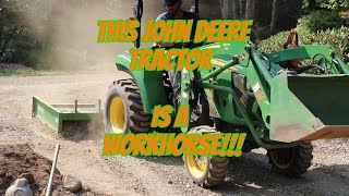 A Compact Tractor Forest Homestead Road Repair Project for a Good Friend ASMR [upl. by Slorac427]