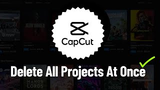 How to Delete All Capcut Projects At Once ✅ [upl. by Cirtap]