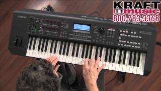 Kraft Music  Yamaha MOXF6 Workstation Keyboard with Blake Angelos MOXF8 MOXF [upl. by Ahsimal231]