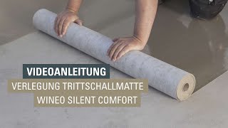 Verlegung Trittschalldämmung silentCOMFORT für Vinylboden  PURLINE Bioboden zum Klicken [upl. by Dael645]