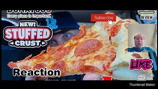 Reaction to Donatos® Stuffed Crust Pizza Review 🧀🍕  1st Time Stuffing Their Crust [upl. by Anaiq]