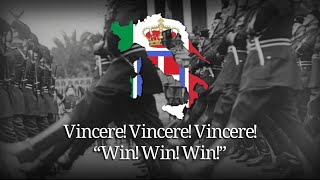 “Vincere Vincere Vincere”  ‘Old’ Italian patriotic song [upl. by Repsag]