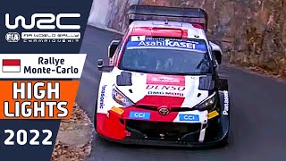 WRC Rally Highlights  Sunday Morning Day 4 WRC Rallye MonteCarlo 2022 [upl. by Ahsila]