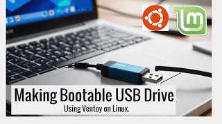 How To Make Bootable USB Drive Using Ventoy On Linuix  Booting multiple OS from single USB Drive [upl. by Annad]