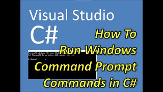 C Visual Studio How to Run Windows Command Line Commands [upl. by Ahsrop]