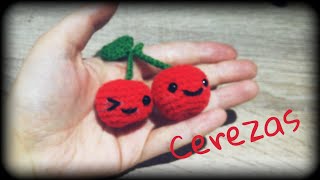 🍒 Cerezas kawaii 🍒  Crochet o ganchillo [upl. by Aleibarg]