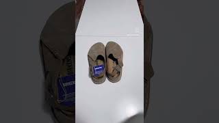 Unboxing Birkenstock Lutry Taupe Suede Leather birkenstock birkenstocklutry [upl. by Daisey675]