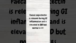 Faecal calprotectin in IBD  MRCP  shorts inflammatoryboweldisease crohns ulcerativecolitis [upl. by Dulcia796]