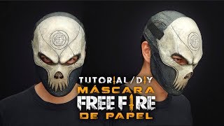 Máscara Rey Calavera Free Fire con Papel  Tutorial  DIY  ¿Cómo Se Hace [upl. by Ytisahc616]