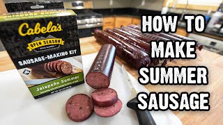 How to Make Summer Sausage  How to process venison  Field to Fork Part 6 [upl. by Ynnub]