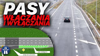 Pasy włączania i wyłączania – czy nie umiemy po nich jeździć czy to wina oznakowania [upl. by Mariel]