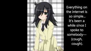 WataMote ED 1  FULL English Lyrics  No Matter How I Look At It Its Not My Fault [upl. by Akenat]