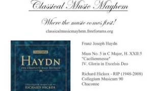 Haydn FJ  Mass No 5 in C Major H XXII5 quotCaecilienmessequot IV Gloria in Excelsis Deo [upl. by Harmony690]