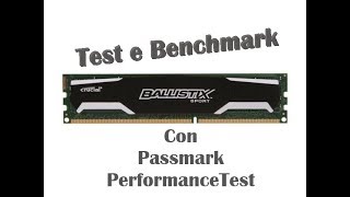 Ballistix Sport 8GB benchmark su PassMark PerformanceTest DDR3 1600Mhz BLS8G3D1609DS1S00 [upl. by Kwei559]