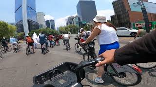 Pedaleando en CDMX Muevete en Bici Paseo Dominical 9 de Junio del 2024 [upl. by Llerehs]