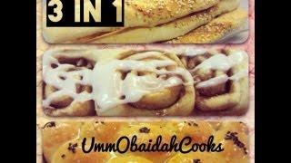 Ramadan Special 3 3 in 1  Make 3 different recipes with 1 batch of standard dough [upl. by Enelkcaj67]