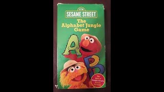 Sesame Street The Alphabet Jungle Game 1998 Full VHS  Reversed [upl. by Migeon]