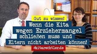 Kitarecht Folge 432  Kita zu keine Betreuung Eltern können nicht zur Arbeit Ersatz [upl. by Leroi]