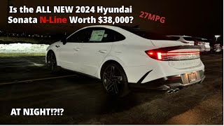 NIGHT REVIEW 2024 Hyundai Sonata Better Looking Than the New Camry [upl. by Lodie]