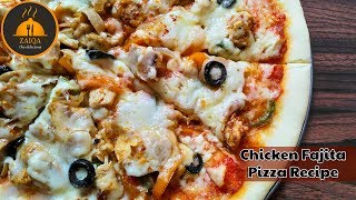 Chicken Fajita Pizza Recipe [upl. by Naugan]