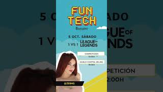 FunTech en Bonaire ¡Participa en la competición de LeagueOfLegends y duelo contra zeling 🎮👾 [upl. by Concepcion]