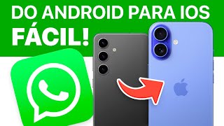 Como FAZER BACKUP E TRANSFERIR conversas do WhatsApp do Android para iOS FÁCIL [upl. by Westleigh589]