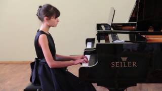 Beethoven Bagatelle op119 Anastasia Dovgan 12 yo [upl. by Hildagard]