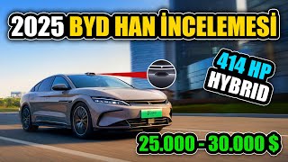 BYD HAN 2025 İnceleme PHEV 414 HP  Elektrikli Model 241 HP [upl. by Putscher564]