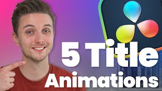 Animate TEXT Like a Pro  5 Fusion Techniques in DaVinci Resolve [upl. by Koral]