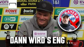 Terzic äußert sich zum TrainerChaos beim FC Bayern 👀  Borussia Dortmund  Bundesliga [upl. by Lorak85]