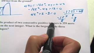 Word Problems with Quadratic Equations [upl. by Janina455]