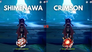 Shimenawa vs CRIMSON  Best Build for F2P HuTao  Genshin Impact [upl. by Farkas]