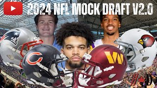 2024 NFL Mock Draft  Full 1st Round With Trades [upl. by Manon]