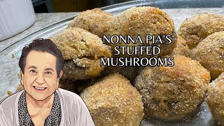 Nonna Pias Stuffed Mushrooms [upl. by Ykcim]