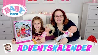 BABY BORN ADVENTSKALENDER 2020 👶 Wir öffnen 24 Türchen und Hannahs Puppen probieren alles an [upl. by Llehsam]