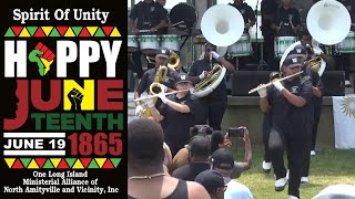 Wyandanch Memorial High School Drum line  Juneteenth  Band Director Mr Littie [upl. by Baudoin62]