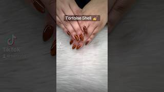 Tortoise Shell Nails ￼😍🤎🐢 tortoiseshell nails nailart ￼ [upl. by Yeo721]