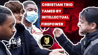 Christian Trio ​Tamed by Intellectual Firepower P1  Mansur amp Hamza  Speakers Corner [upl. by Eonak]