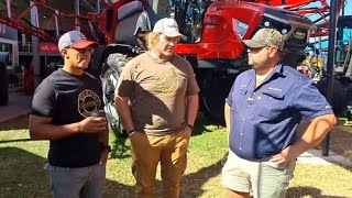 Van alle plekke praat ons rugby hier by Case IH SA op NAMPO 2024 [upl. by Nalyak]