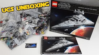 Unboxing the LEGO Star Wars UCS Star Destroyer Set 75252 [upl. by Karilla456]